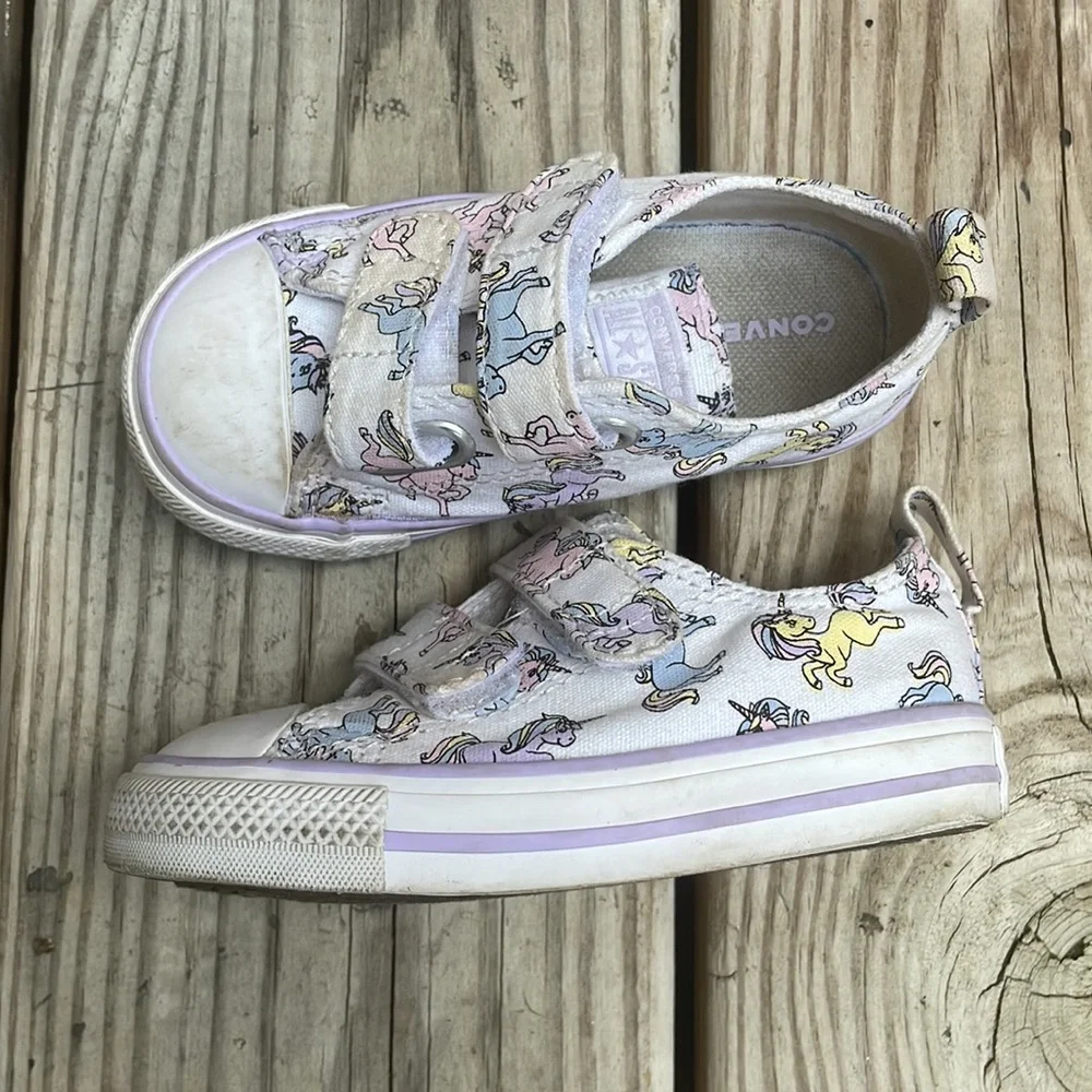 🦄 Converse Chuck Taylor All Star Ox Infant/Toddler Unicorn Sneakers Size 6
